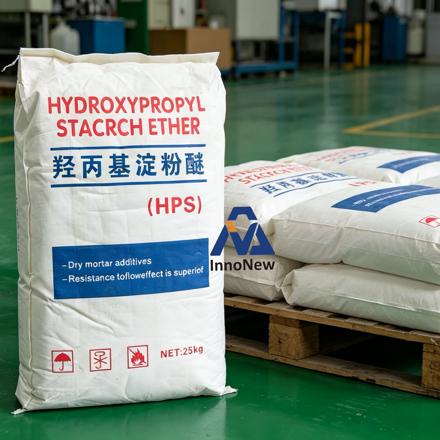 Premium HPS Hydroxypropyl Starch Ether powder, water retention agent for cement-based mortar & tile adhesive, CAS 9049-76-7