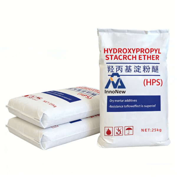 Modified Starch Ether HPS, Hydroxypropyl Starch Ether Powder for Construction Mortar & Tile Adhesive, White Fine Powder Additive