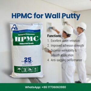 How HPMC Improves Wall Putty Performance | Complete Technical Guide 2026 2 HPMC for wall putty improving workability and wate retention