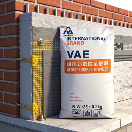 Redispersible Polymer Powder (RDP) for EIFS (Exterior Insulation and Finish System), white free-flowing powder, industrial construction additive