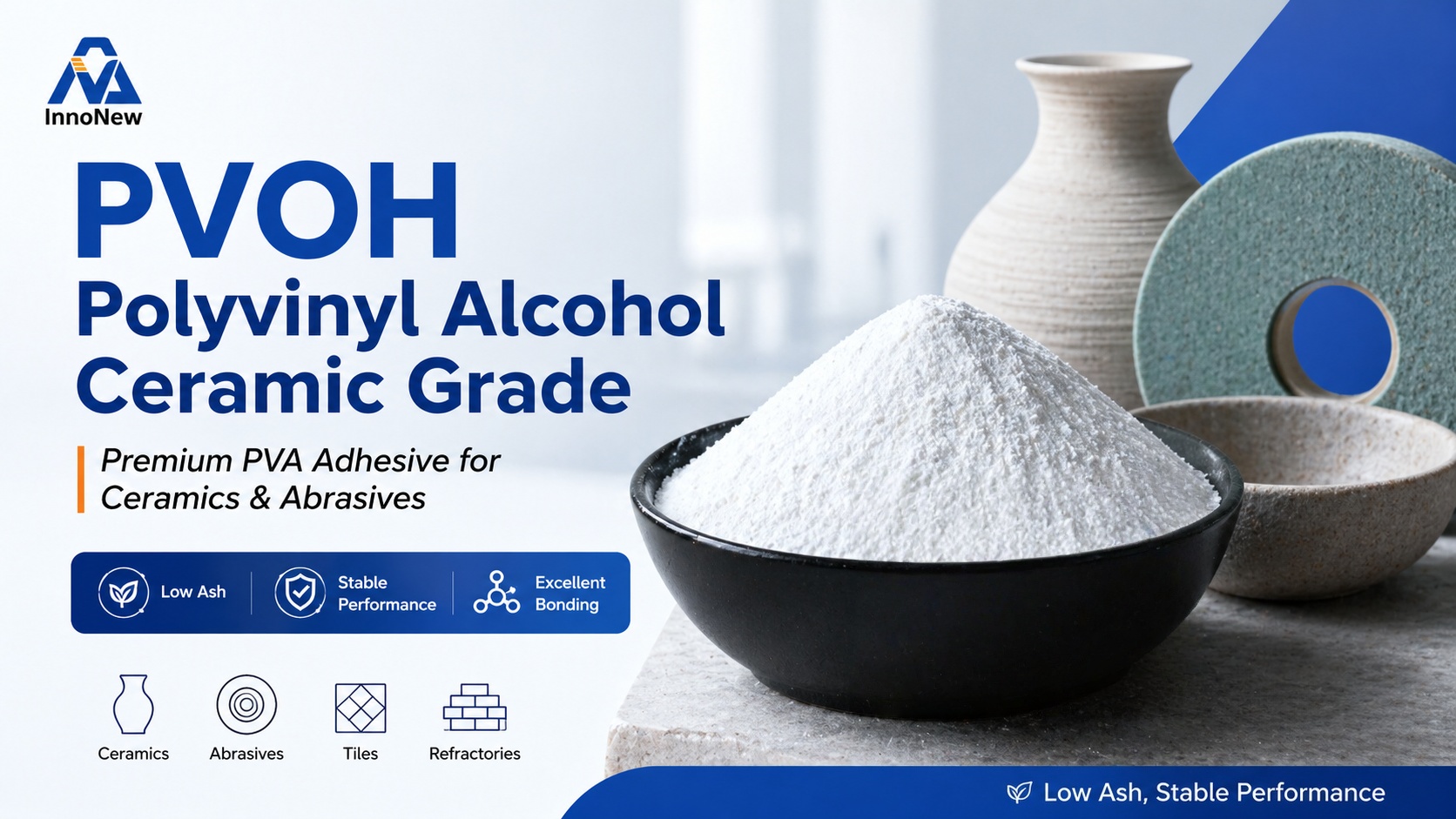 PVOH for ceramics, ceramic grade PVA binder