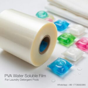 Eco-friendly PVOH water soluble film for laundry pods packing