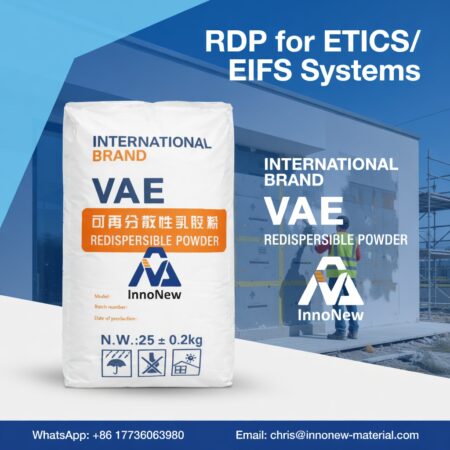 RDP adhesive for ETICS and EIFS exterior insulation finishing system construction