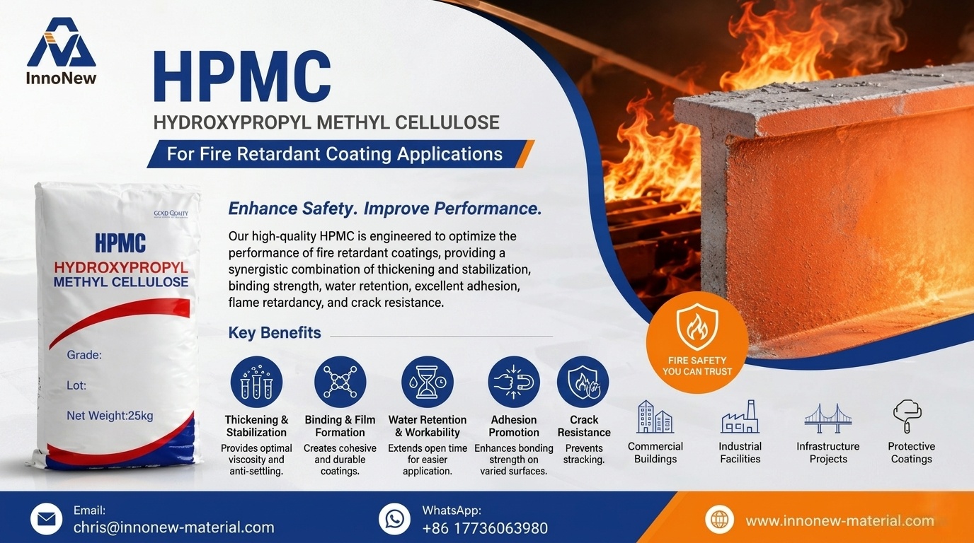 Hydroxypropyl Methylcellulose (HPMC) used in fire retardant paint