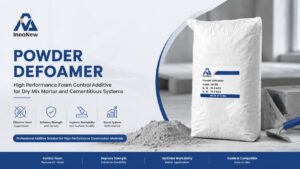 Powder defoamer additive for dry mix mortar construction raw material